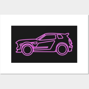 Fennec Neon (Must buy in black to enhance the glow) Posters and Art